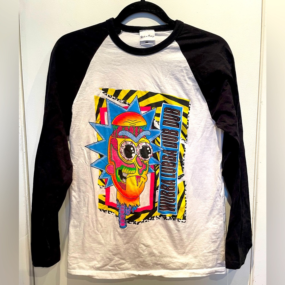Rick and morty baseball shirt